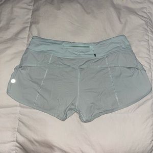 Mint Lululemon speed shorts